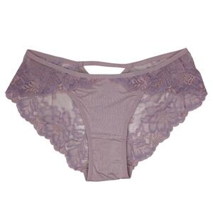 NEW Unworn Knotty Pastel Purple High Cut Briefs‎ Lacey Panties Underwear